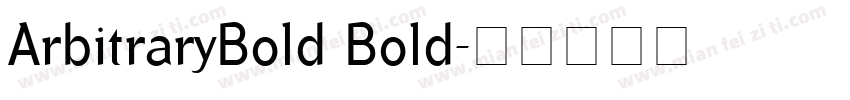 ArbitraryBold Bold字体转换